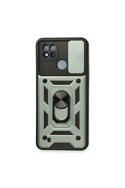 cepmoda حافظة REALME "C11 2021" ذات الطبقة المزدوجة - حلقة، حامل، منزلق للكام...