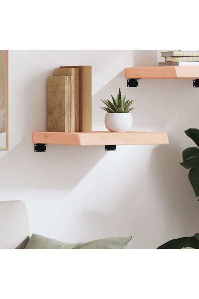 Concept Poliță de perete, 40x40x6 cm, lemn masiv de stejar netratat