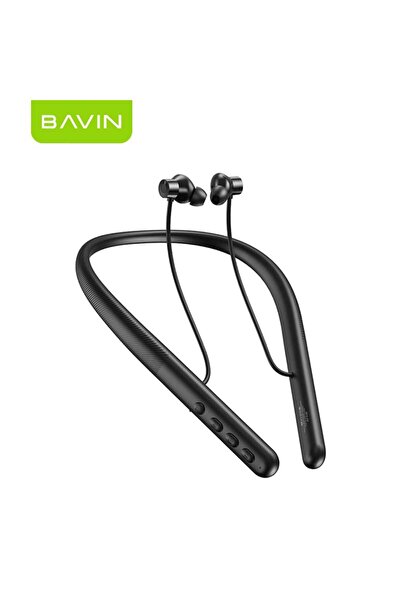 Bavin High-definition wireless Bluetooth 6.0 headphones with a magnetic neckb...