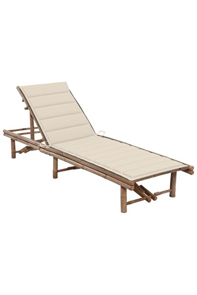 Concept Ξαπλώστρα κήπου με Μαξιλάρι, Μπαμπού