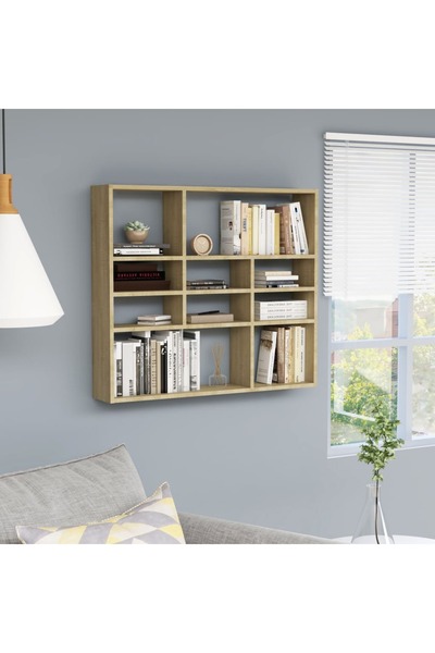 Concept Raft de perete, stejar Sonoma, 90 x 16 x 78 cm, PAL