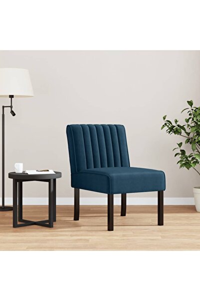 Concept Armchair, blue, Velvet