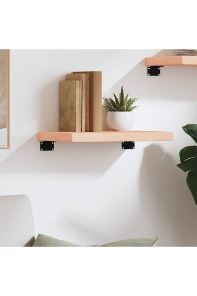 Concept Poliță de perete, 40x30x4 cm, lemn masiv de stejar netratat