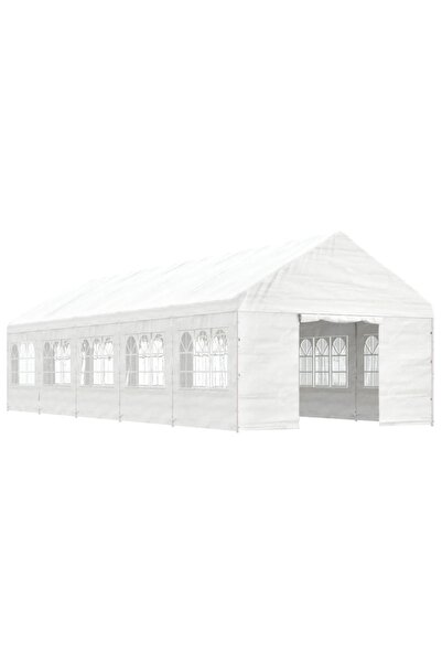 Concept Foișor cu acoperiș, alb, 11,15x4,08x3,22 m, polietilenă