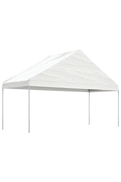 Concept Foișor cu acoperiș, alb, 15,61x5,88x3,75 m, polietilenă