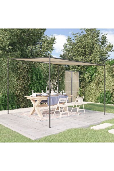 vidaxl Foisor, bej, 3x3 m, 180 g/mÂ², material textil si ot›el