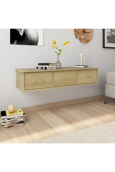 Concept Dulap de perete cu sertare, stejar Sonoma, 88x26x18,5 cm, PAL