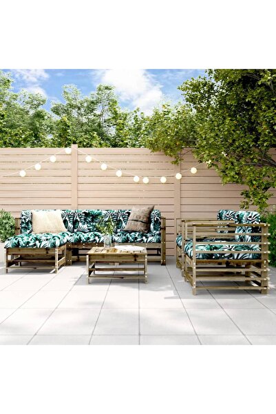 Concept Σετ επίπλων κήπου, 7 τεμάχια, από επεξεργασμένο ξύλο πεύκου