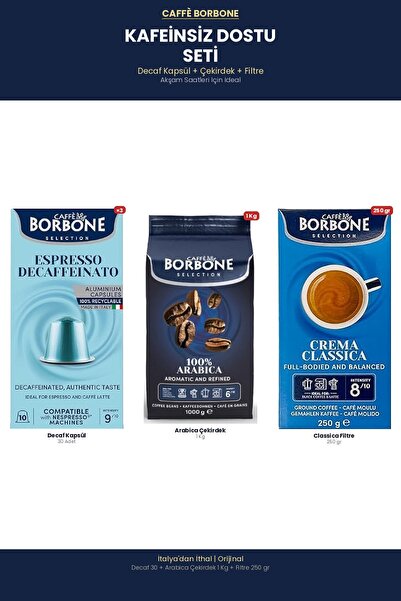 Caffe Borbone مجموعة فلتر كبسولات القهوة أرابيكا وديكاف من كافيه بوربون - متو...
