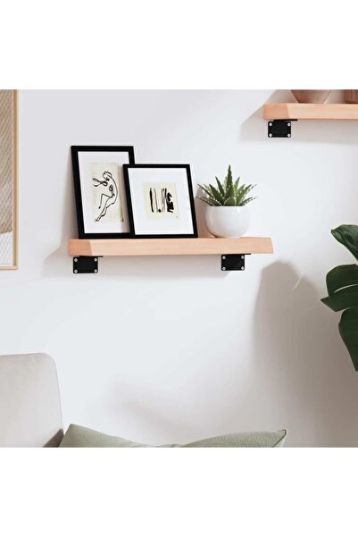 Concept Poliță de perete, 40x10x4 cm, lemn masiv de stejar netratat