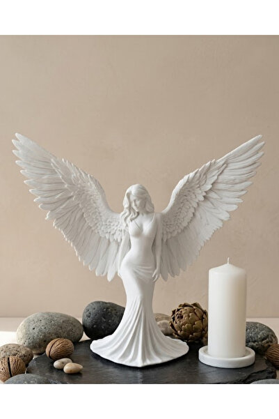 CT STONES تمثال ملائكي بسيط ثلاثي الأبعاد على شكل إنسان، تحفة فنية زخرفية لدي...