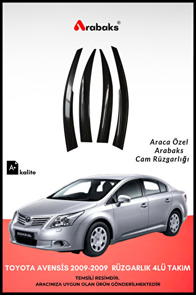 Arabaks Toyota Avensis 2003-2009 Cam Rüzgarlığı 4'lü Takım (MUGEN TİP, DAYANI...