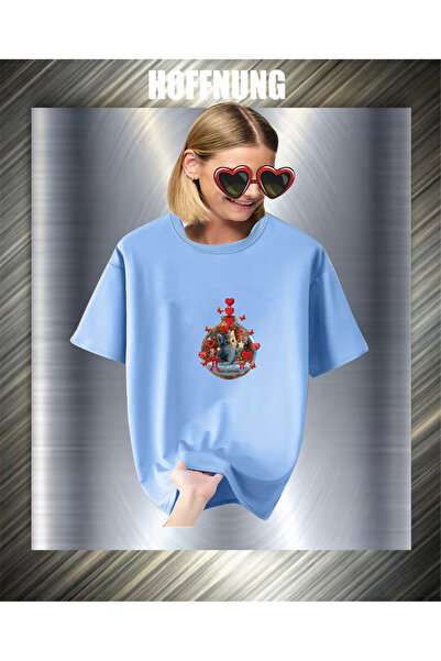 HOFFNUNG Unisex Short Sleeve Round Neck Merry Christmas Printed Solid Color T...