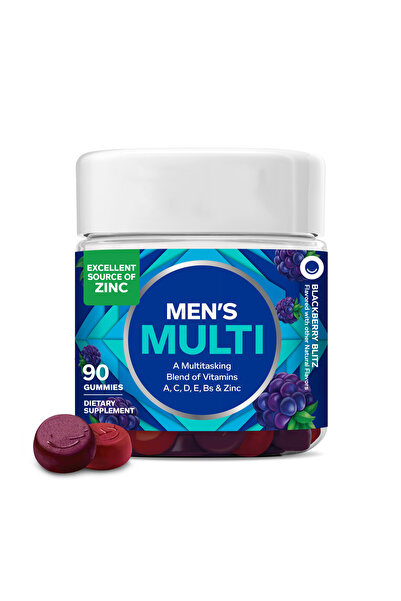 AABijoux Men’s Multivitamin Gummies with Lycopene – Blackberry Flavor, Energy...