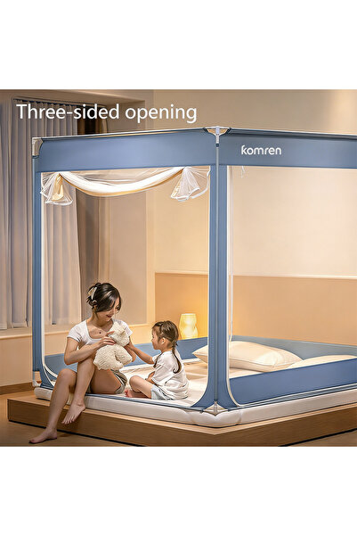 Generic Premium Solid Enclosed Mosquito Net, Anti-Fall & Mosquito, Polyester,...