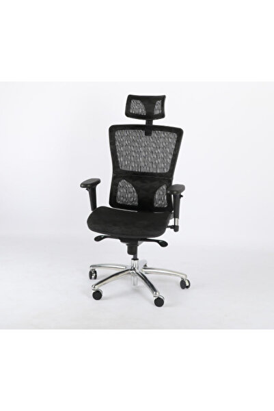 Palma homez Comfortable black mesh office chair for long hours of work - adju...