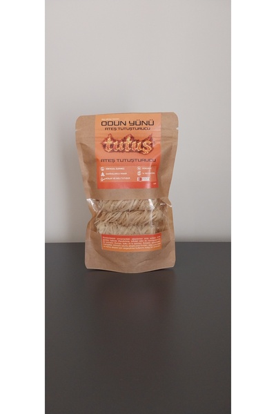 Tutuş Şömine Mangal Soba Tutuşturucu 5 Adet Çıra ve Odun Yünü