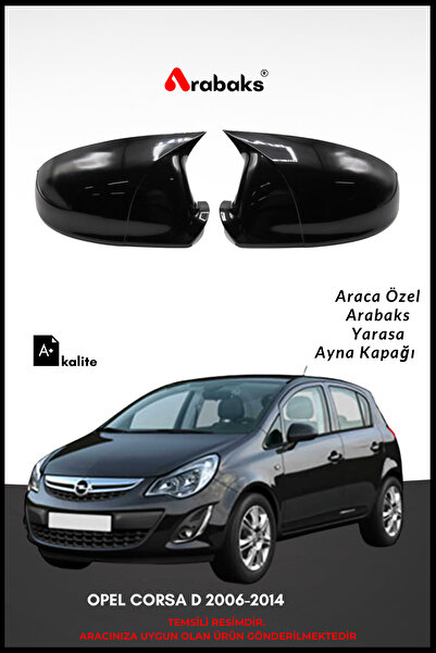 Arabaks Opel Corsa D 2006-2014 Batman Yarasa Ayna Kapağı 2'li Takım (MUGEN Tİ...