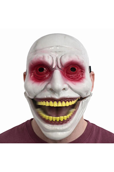 online kapsulavm avm alışveriş Horror Mask with Movable Jaw Mechanism Red