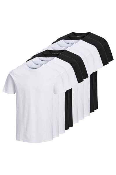 Jack & Jones JACK&JONES Herren T-Shirt, 10er Pack - JJEORGANIC BASIC TEE O-NE...