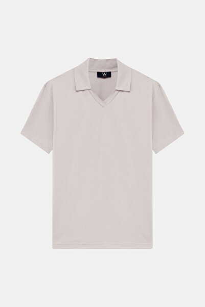 W Collection LİLA POLO YAKA T-SHİRT