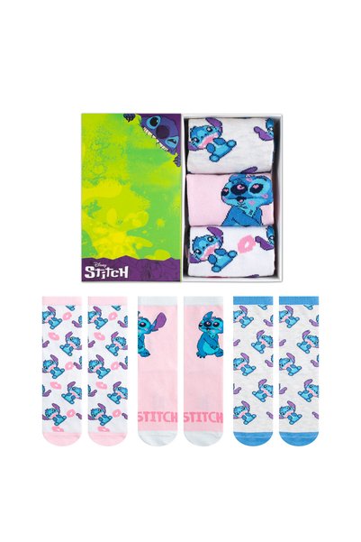 Stitch Boxed Patterned Licensed Original Socks - 36-40 - Dl15650206-Stc
