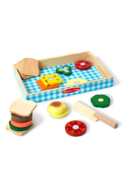 Melissa & Doug Ξύλινο σετ παιχνιδιού για παρασκευή σάντουιτς (806111)