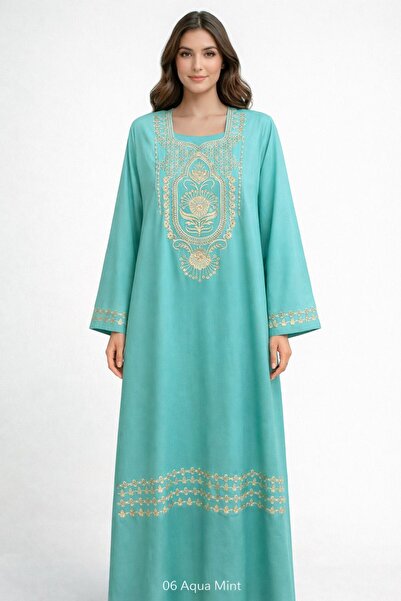 Kareem Miss Salma Women's jalabiya with distinctive oriental embroidery, soft...
