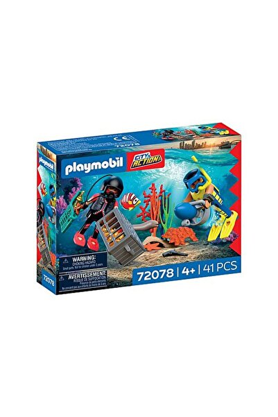 Playmobil Αστυνομικός Δύτης με Θησαυρό (72078)