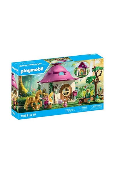 Playmobil Căsuță de zâne confortabilă cu unicorn auriu (71838)