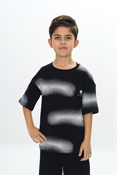 njn Crew Neck Short Sleeve Printed Boys T-Shirt