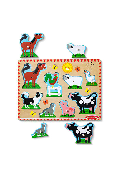 Melissa & Doug Ηχητικό παζλ με ζώα φάρμας (806128)