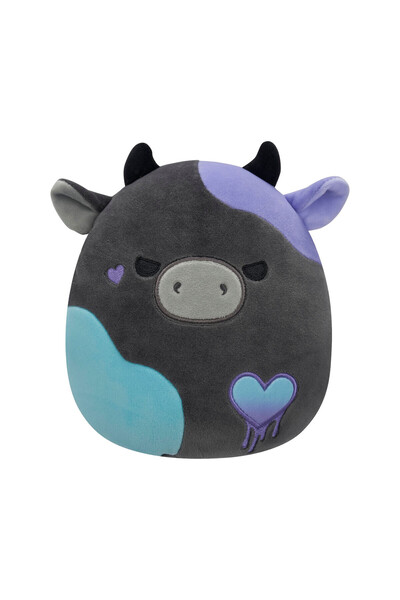 Squishmallows Pluș Love Smithereens Vaca Gri Cărbune 19cm
