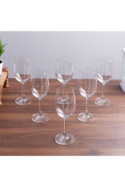 Home Box طقم أكواب نبيذ أبيض من أوشن ماديسون، 6 قطع، 350 مل