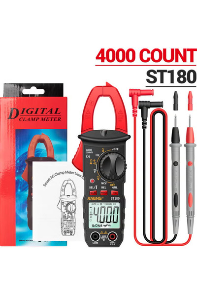 ANENG 4000 Count Digital Clamp Meter Multicolour