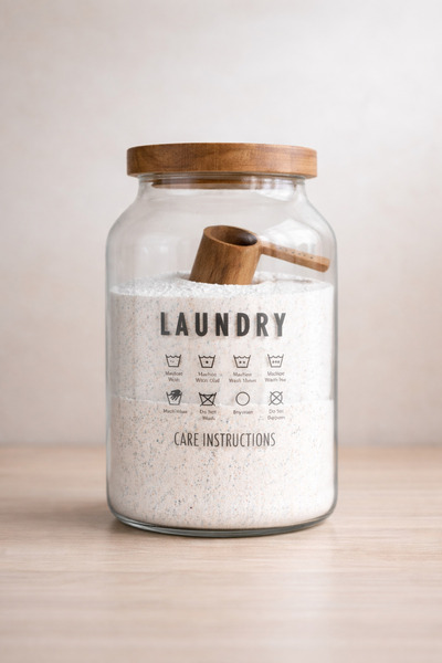 Paşabahçe Akasya Kapaklı & Ölçek Kaşıklı Cam Saklama Kavanozu / Deterjanlık /...