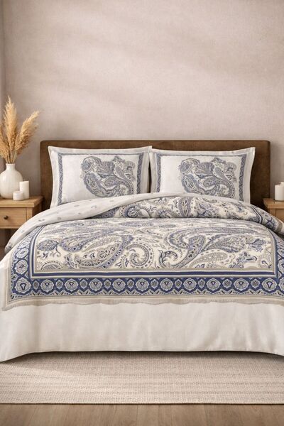 Taç Ivory Double Duvet Cover Set