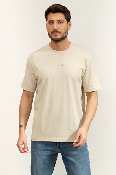 BOSS Erkek Bisiklet Yaka T-Shirt