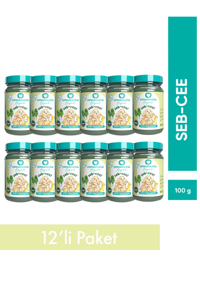 Organuca 12'li Organik Ek Gıda Seb-Cee 100 G (Meyve-Sebze Püresi)
