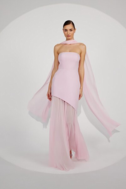 NOK İSTANBUL Iconic Pure Elegance Maxi Dress Pink