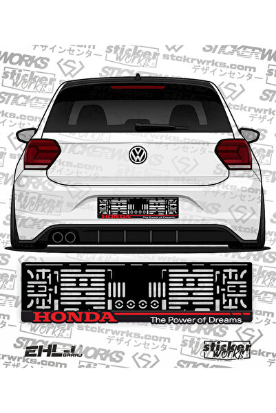 Sticker Works Honda The Power Of Dreams Takmatik Araba Plakalık