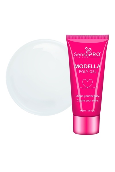 SensoPRO Milano Polygel MODELLA - Milky White, 15ml