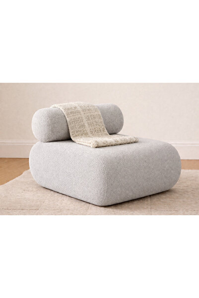 elissa home Luna Berjer , Coco Kumaş , Açık Gri , Tekli Koltuk , Cafe , Ofis ...