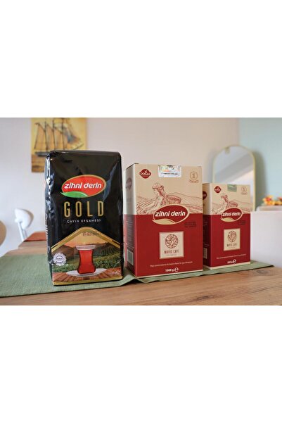 Zihni Derin Set of 3 (Gold Tea 1kg, May Tea First Harvest 1kg, May Tea First ...