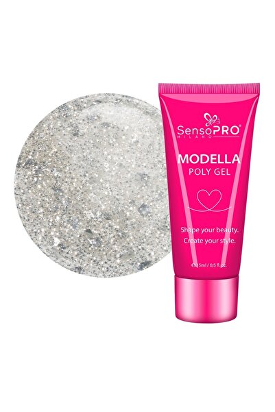 SensoPRO Milano Polygel MODELLA - Aura Diamond, 15ml