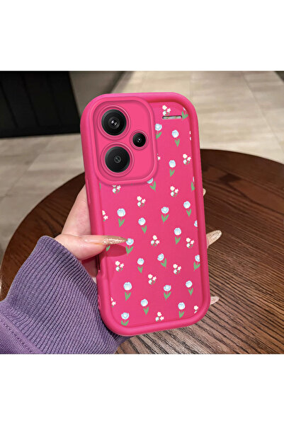 CASEVIBE Redmi Note 13 Pro Plus+ 5G Uyumlu Güzel çiçek desenli, şık silikon t...