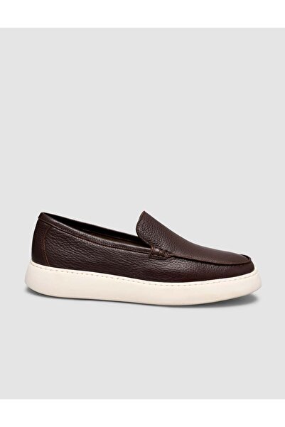 Cabani حذاء رجالي أصلي من جلد العجل جلد بني حذاء لوفر