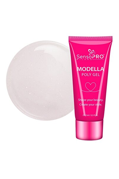 SensoPRO Milano Polygel MODELLA - Satin Rose, 15ml