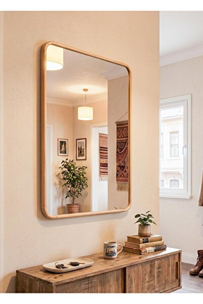 The Mia Ahşap Duvar Aynası 60x90 cm