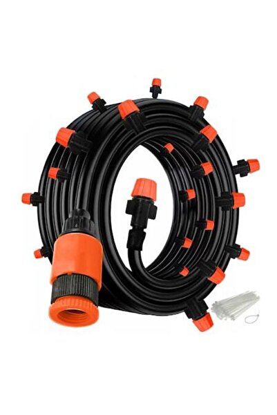 Zenino Sistem de irigații - 15 duze reglabile, 15 m, pentru gazon/grădină/terasă